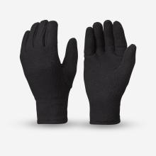 Handschuhe Kinder 4–14 Jahre Fleece - Hike100 schwarz