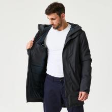 Segeljacke Parka Herren lang wasserdicht warm winddicht 500 dunkelgrau