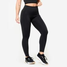 Leggings Krafttraining Damen nahtlos - grau/schwarz