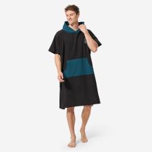 Surf-Poncho Damen/Herren 500 schwarz