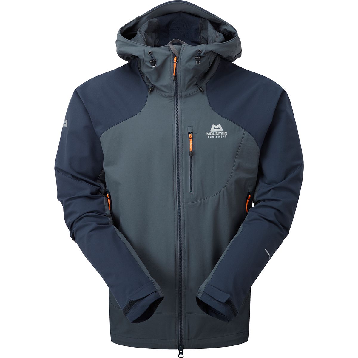 Mountain Equipment Herren Frontier Hooded Jacke (Größe S, Schwarz) | Softshelljacken > Herren