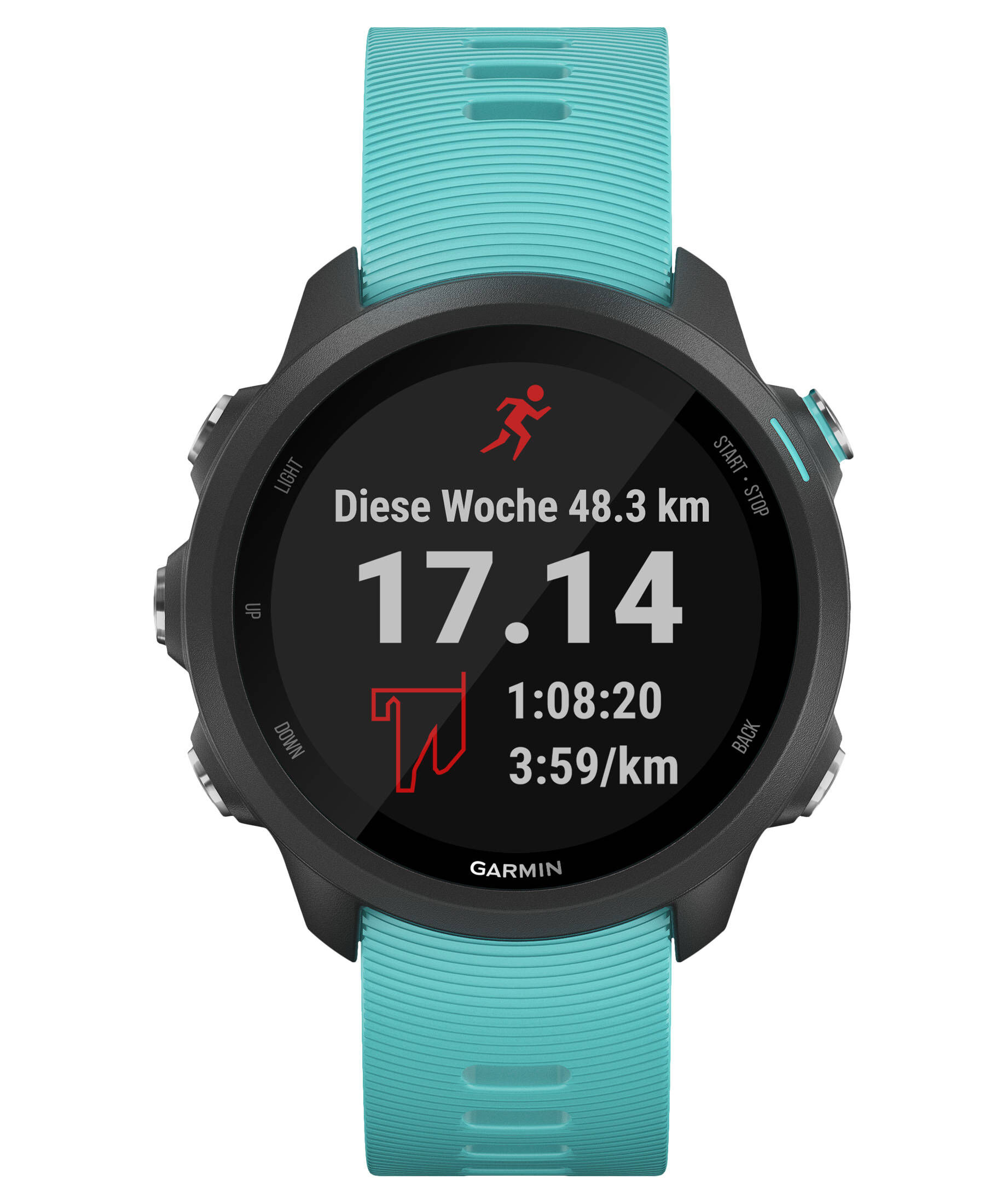 GPS-Laufuhr "Forerunner 245 Music" blaues Armband