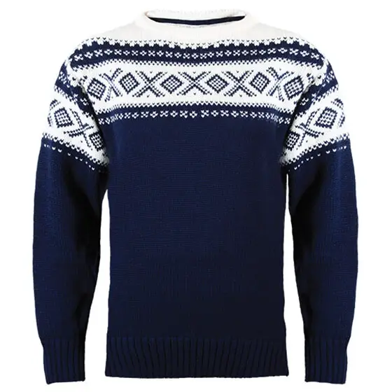 Dale of Norway - Cortina 1956 - Wollpullover Gr S schwarz/blau/grau