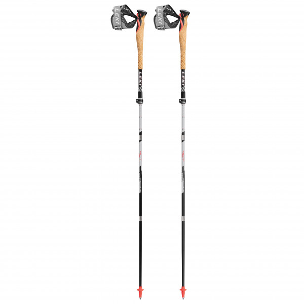Leki - MCT 12 Vario Carbon - Trailrunning Stöcke Gr 110-130 cm schwarz/ neonrot