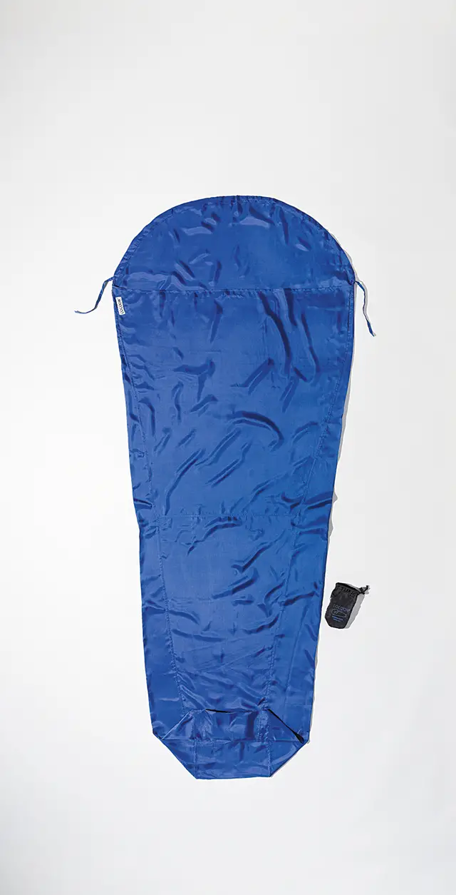 Cocoon Innenschlafsack Mumie Seide ultramarine blue
