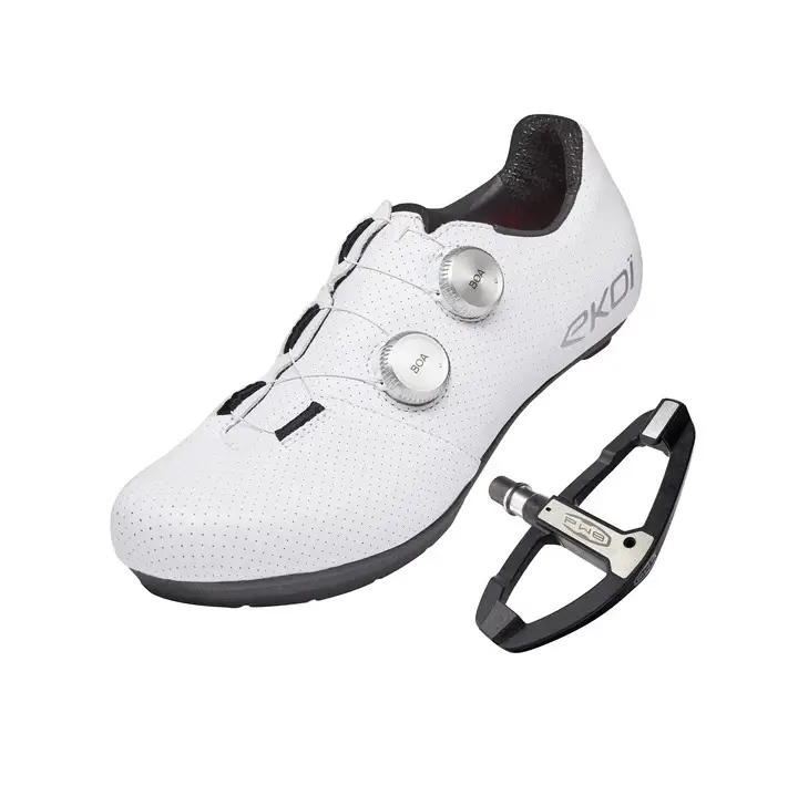 EKOI	PW8 CrMo & PW8 C12 Pro Voll Carbon - Rennradschuhe mit Pedalen