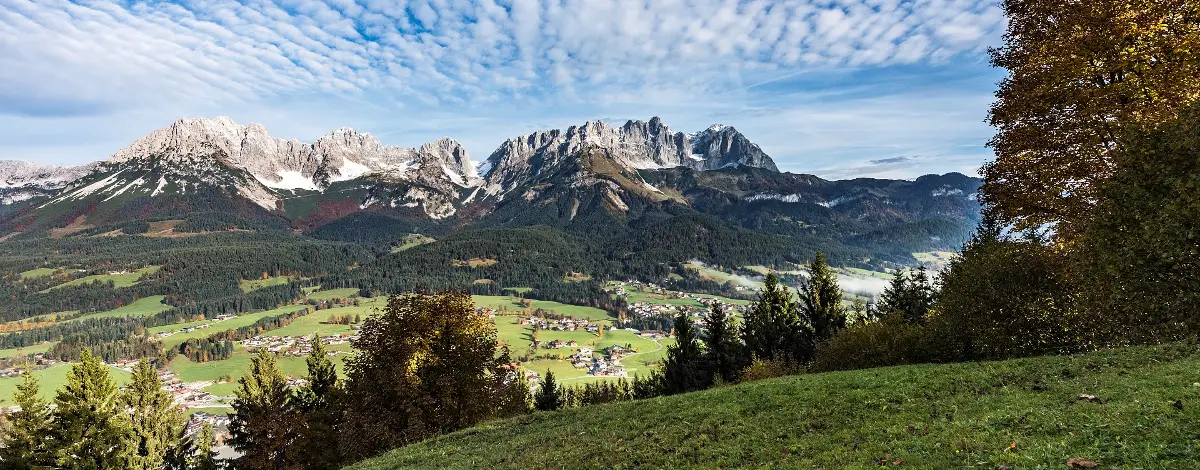 Panorama Wilder Kaiser im Herbst - 3 Wandertouren