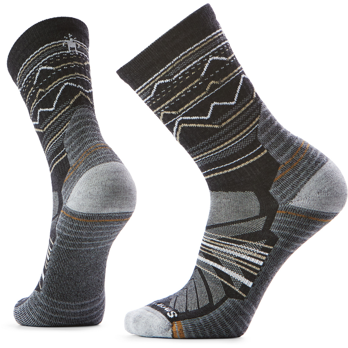 Smartwool Herren Hike Light Mountain Range Pattern Crew Socken