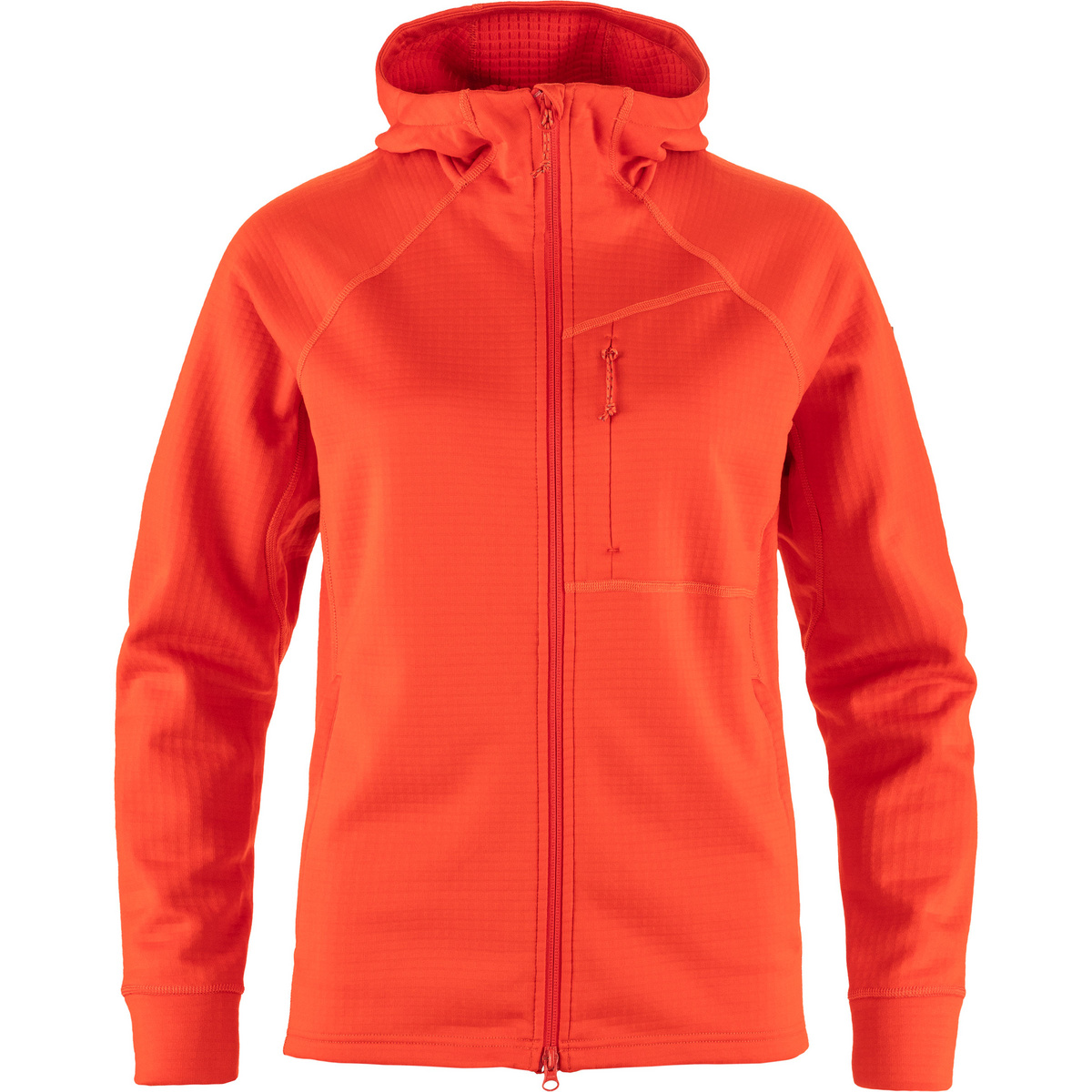 Fjällräven Damen Abisko Grid Fleece Hoodie Jacke