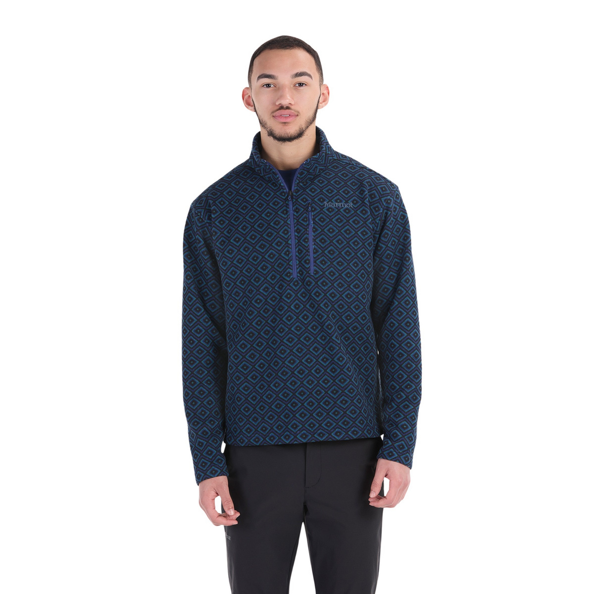 Marmot Herren Heavyweight Drop Line Printed 1/2 Zip Pullover