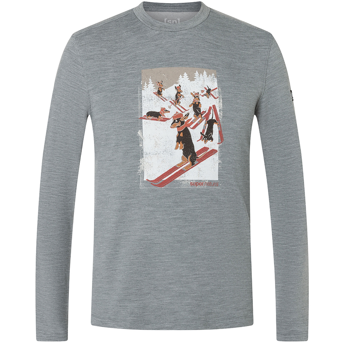 Super.Natural Herren Dachshund Brush Longsleeve