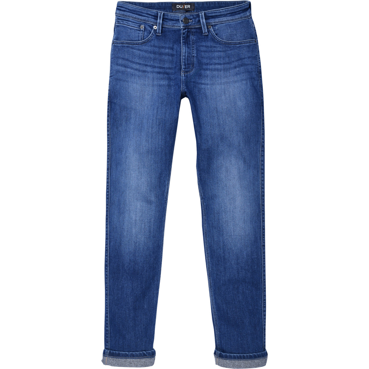 Duer Herren Tech Fleece Denim Relaxed Taper Jeans