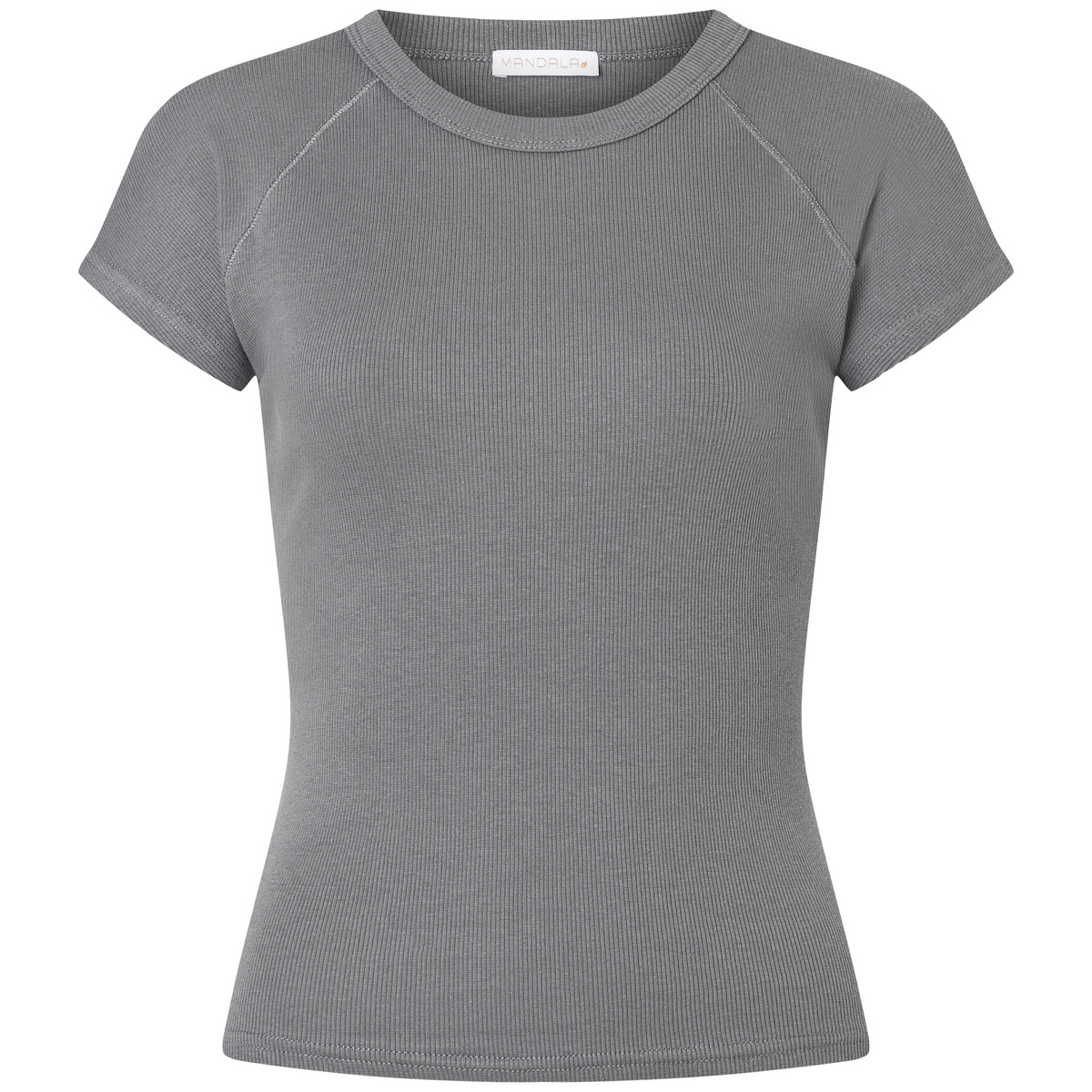 Mandala Damen Slim Fit Ribbed T-Shirt