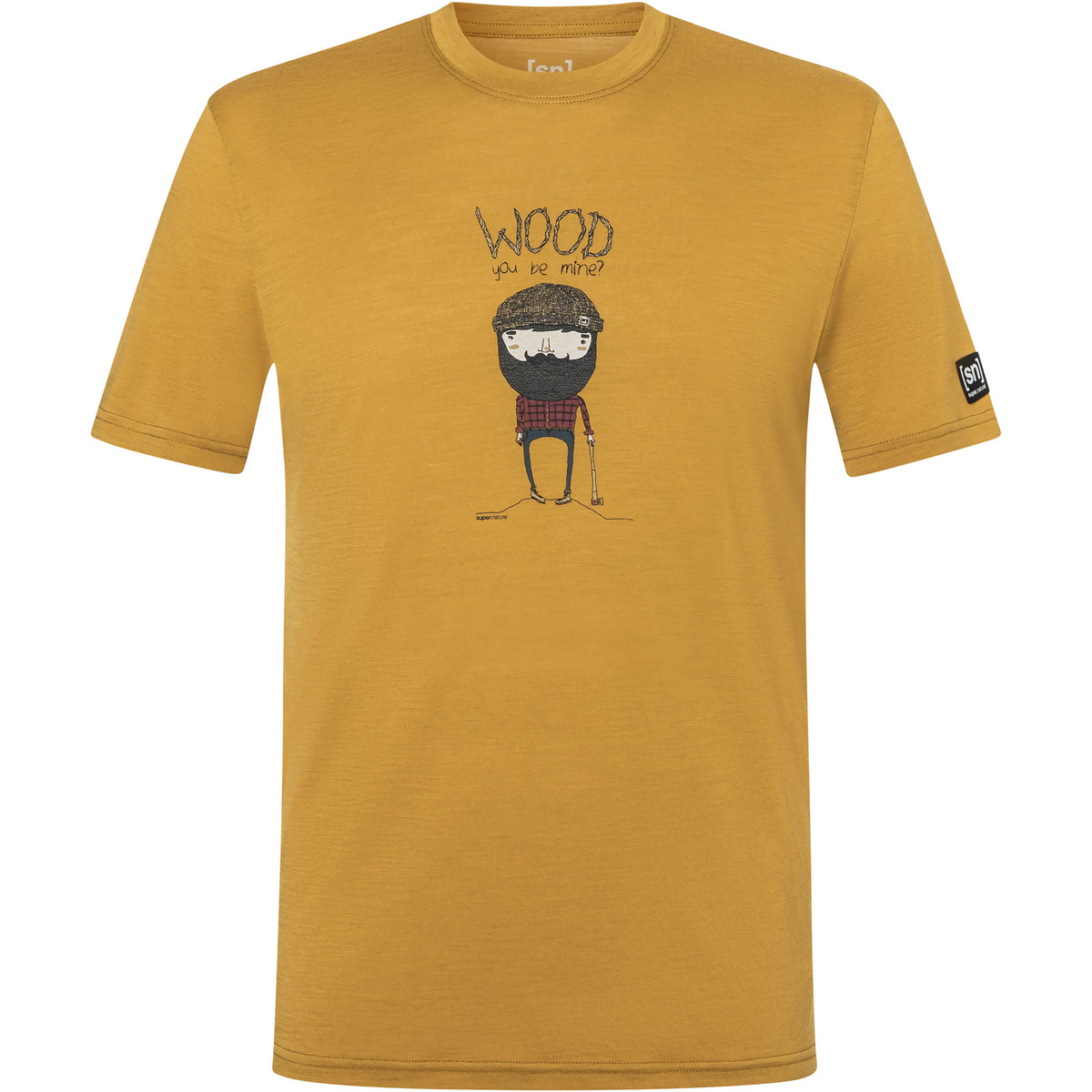 Super.Natural Herren Wood Crafti T-Shirt