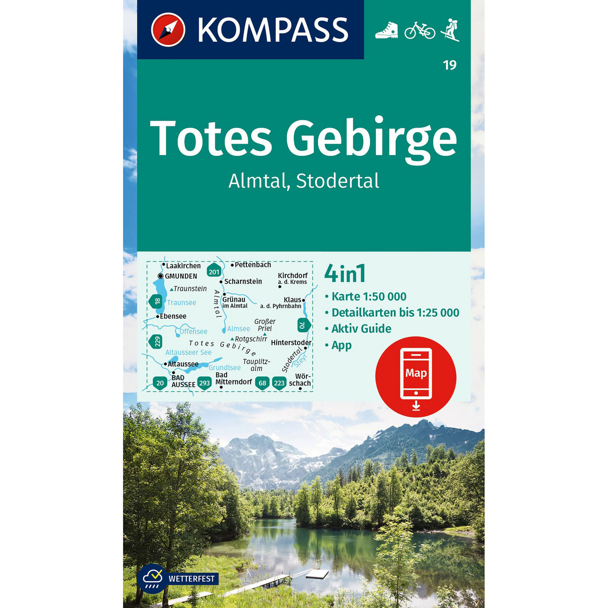 Kompass Verlag WK 19 Totes Gebirge - Almtal - Stodertal