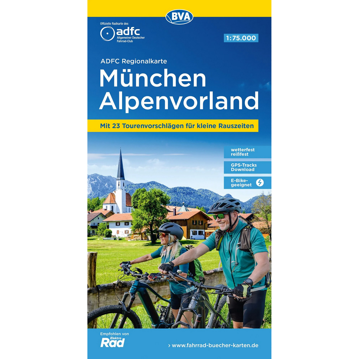 Bielefelder Verlag München Alpenvorland ADFC-Regionalkarte