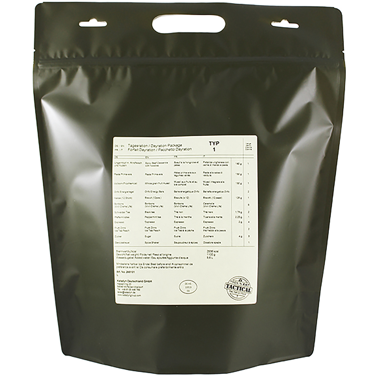 Trek'n Eat Day Ration Pack Typ 1 Tactical Line