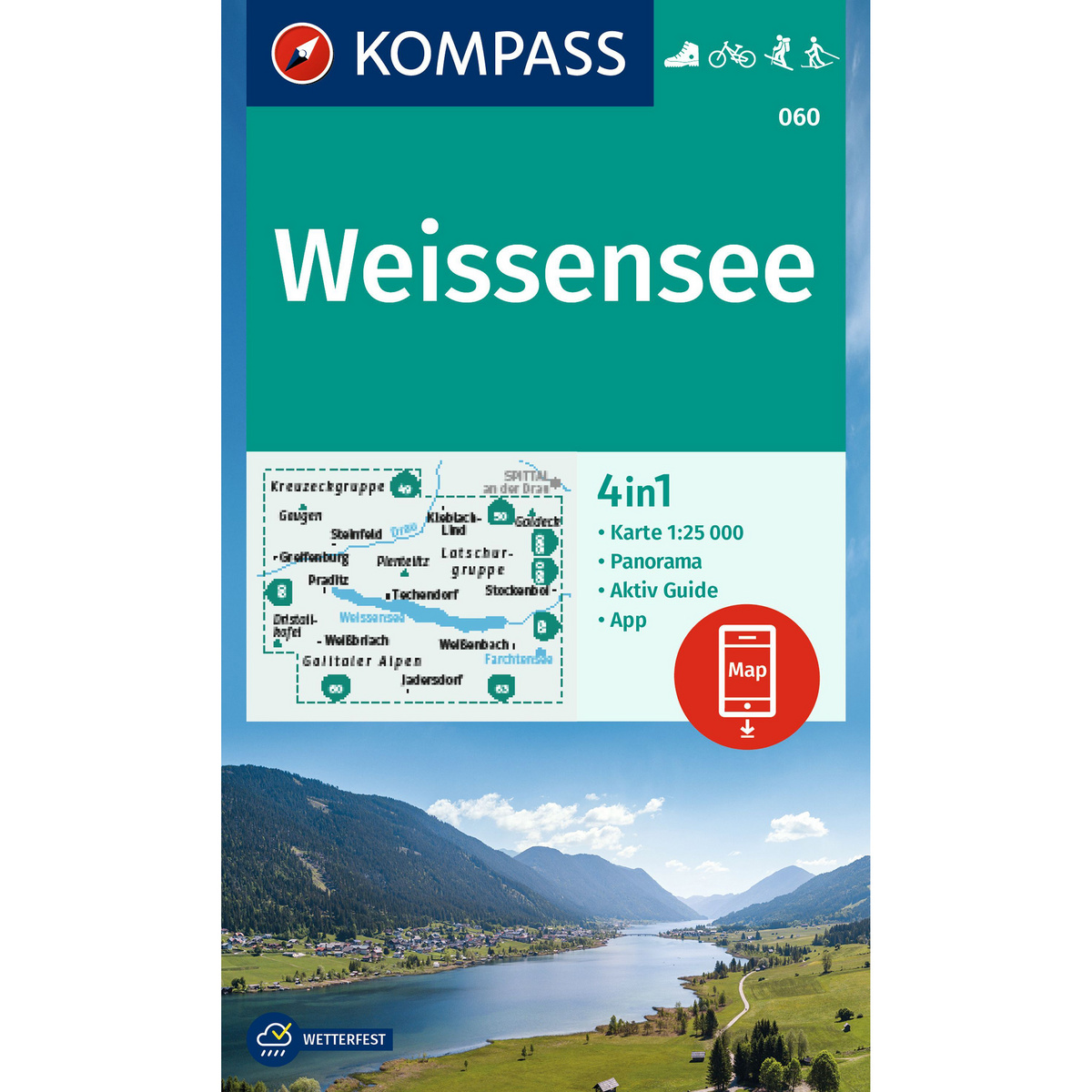 Kompass Verlag WK 60 Weissensee