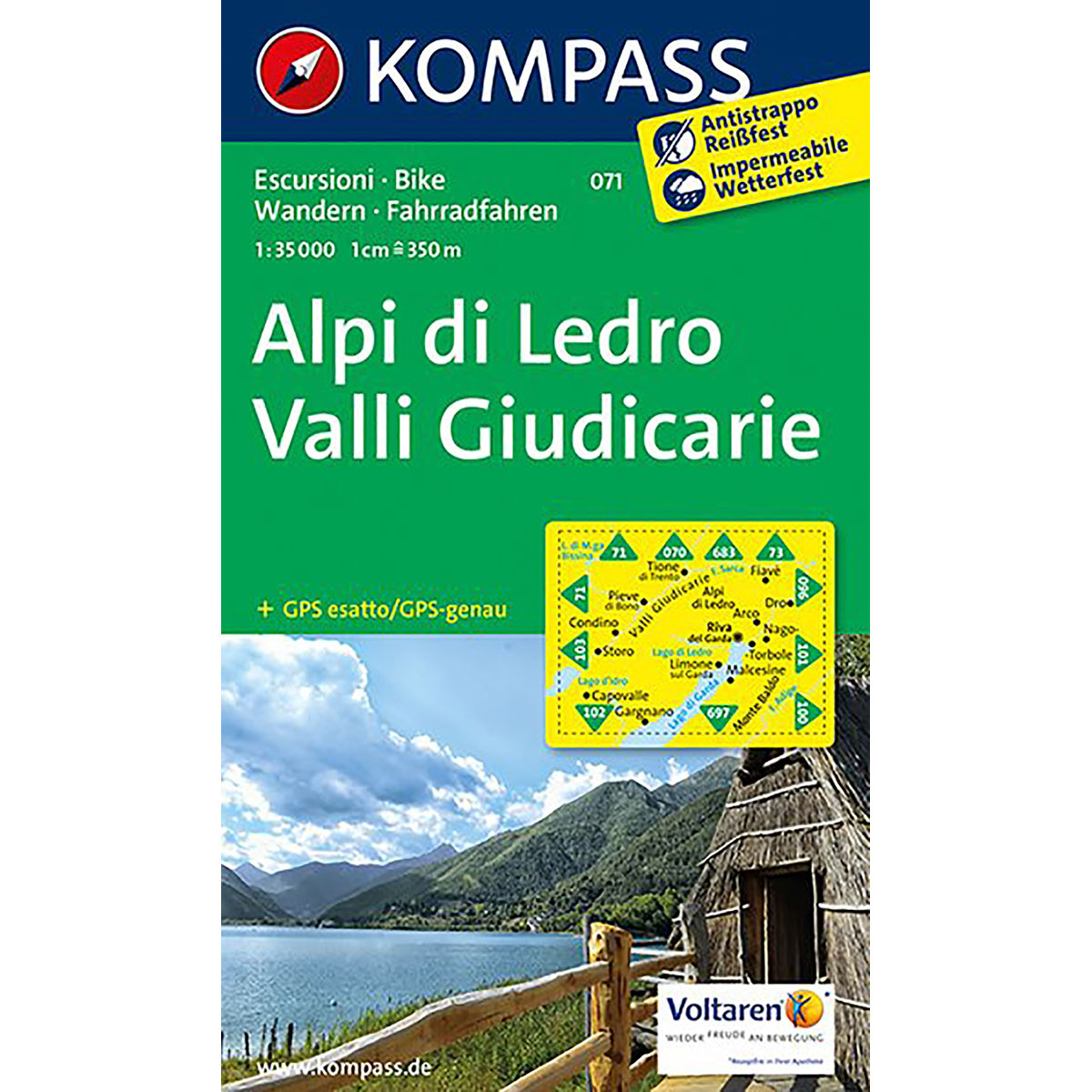 Kompass Verlag WK 071 Alpi di Ledro - Valli Giudicarie