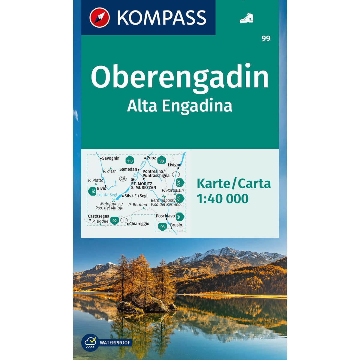 Kompass Verlag WK 99 Oberengadin