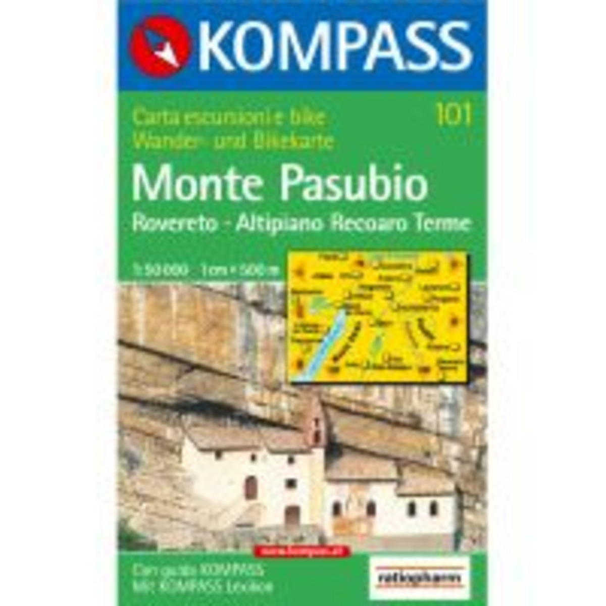 Kompass Verlag WK 101 Rovereto - Monte Pasubio