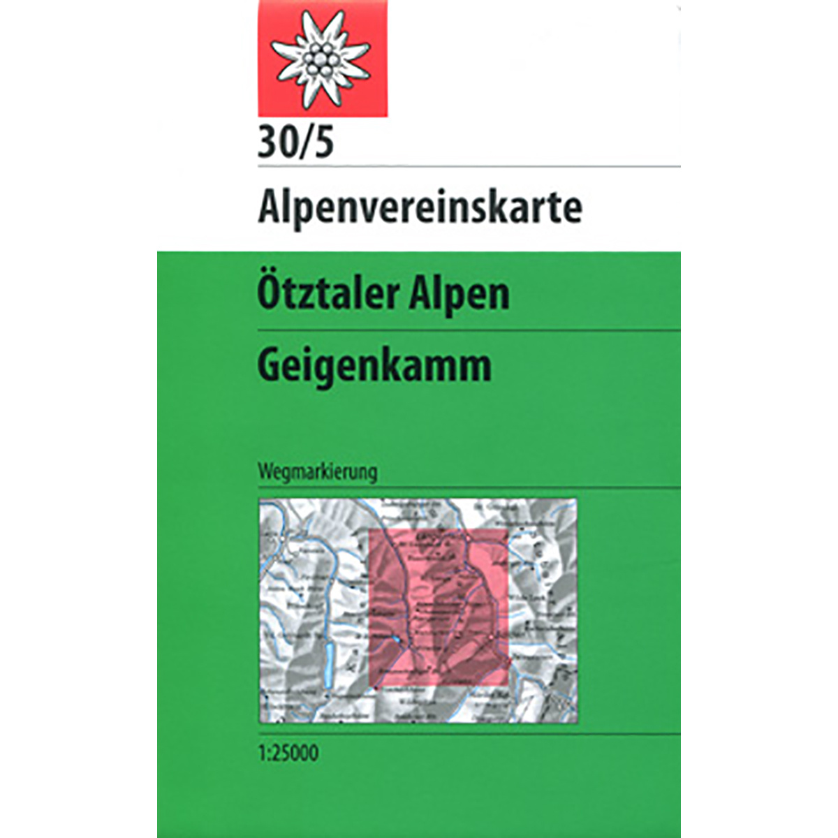 DAV AV-Karte 30/5 Ötztaler Alpen Geigenkamm