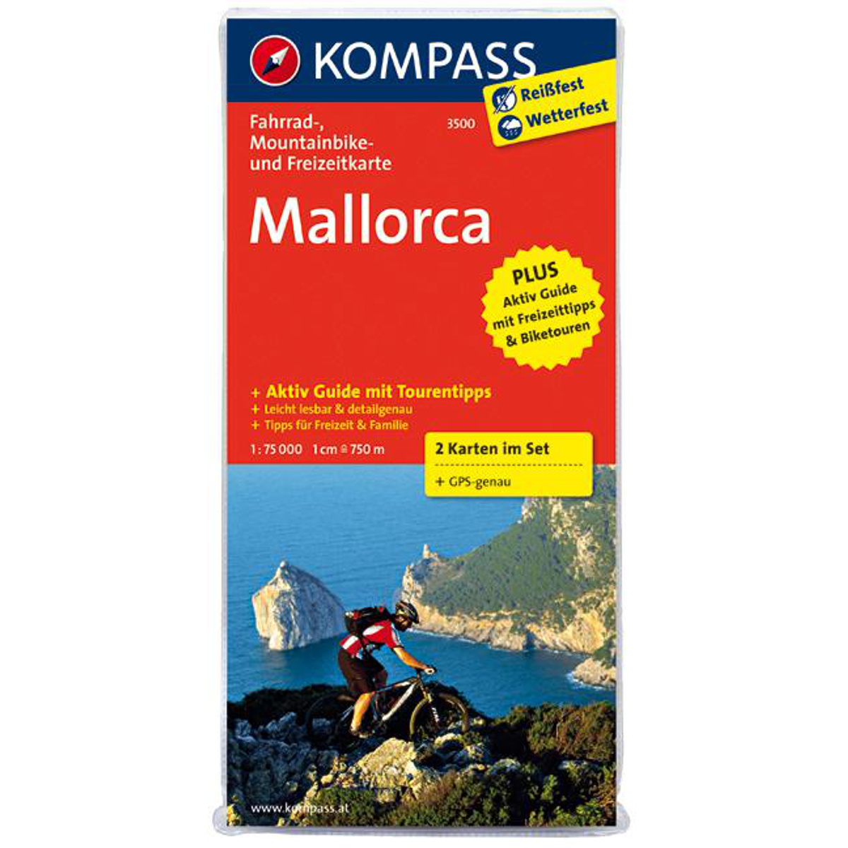 Kompass Verlag Mallorca 3500 Fahrradkarten-Set