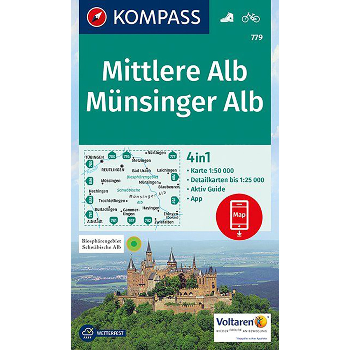 Kompass Verlag WK 779 Mittlere Alb / Münsinger Alb