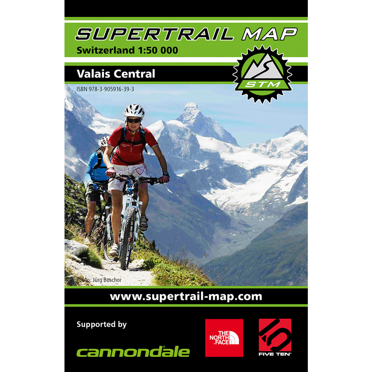 Supertrail Map Valais Central - MTB
