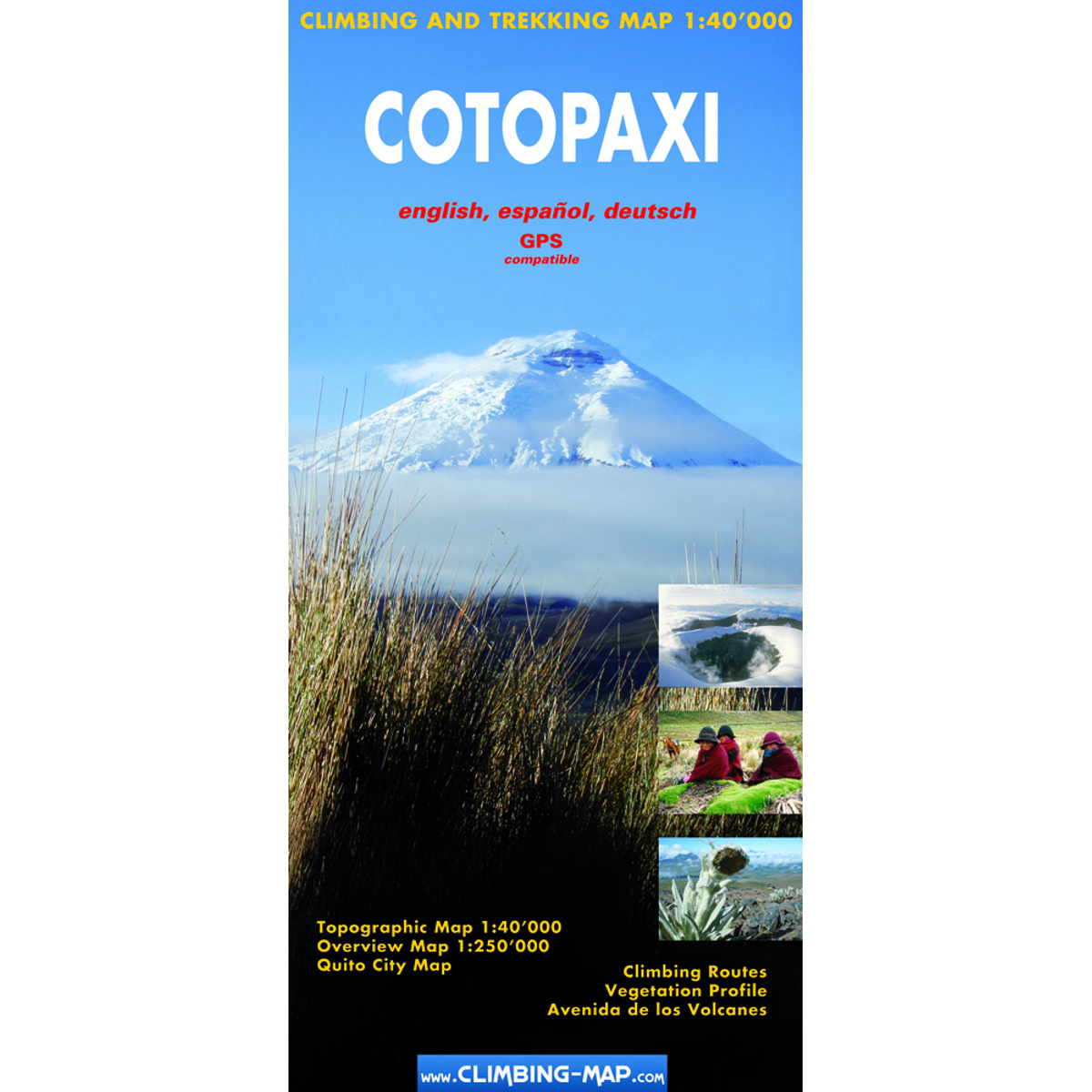 Climbing Map Cotopaxi Karte