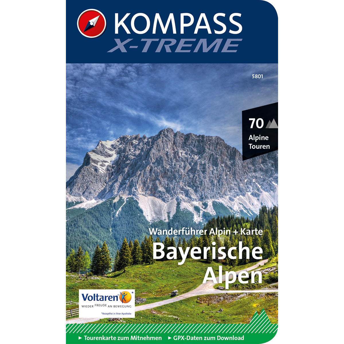 Kompass Verlag Bayerische Alpen X-TREME 5801 Wanderführer