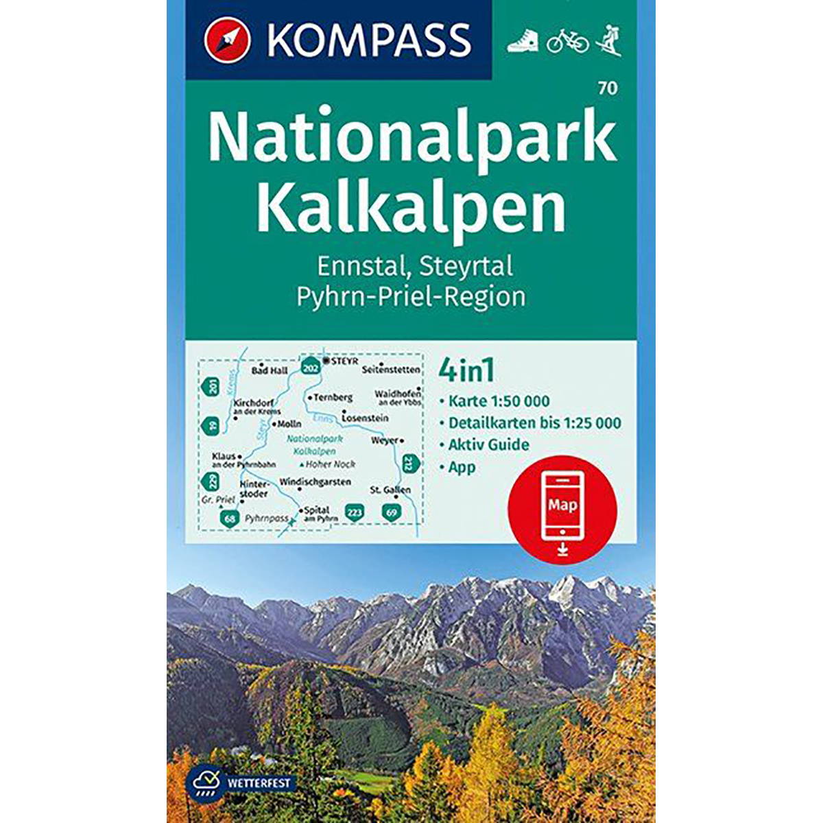 Kompass Verlag WK 70 Nationalpark Kalkalpen