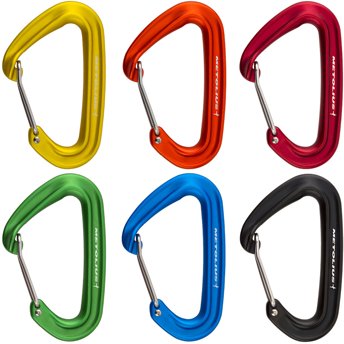 Metolius Bravo II Wiregate 6-Pack Karabiner