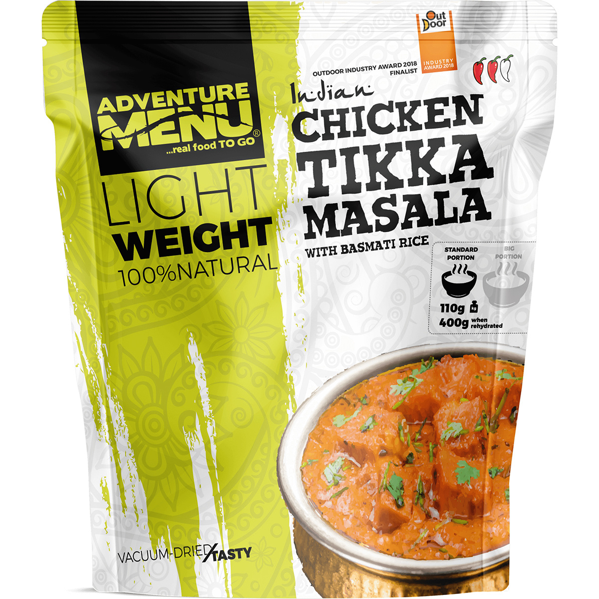 Adventure Menu Hühnchen Tikka Masala mit Basmatireis
