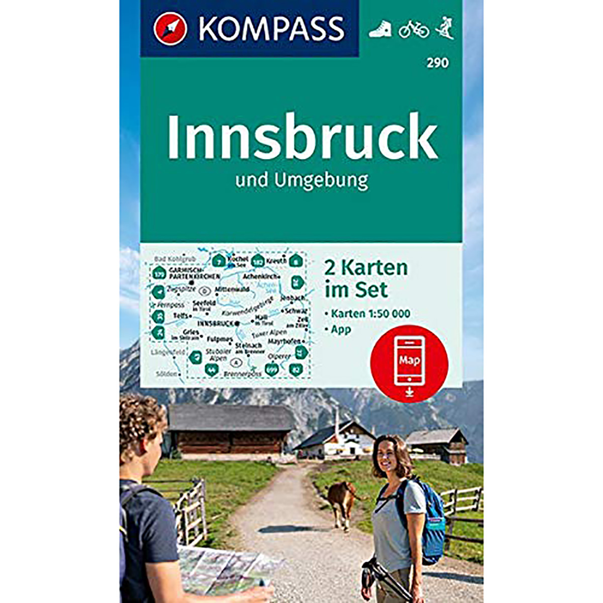 Kompass Verlag WK 290 Innsbruck