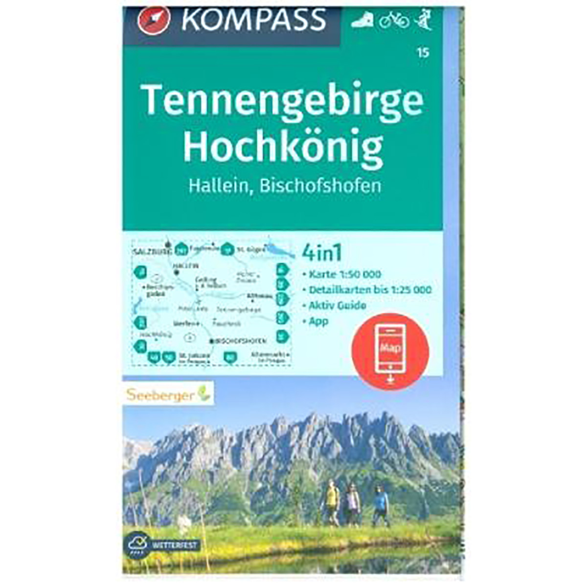 Kompass Verlag WK 15 Tennengebirge - Hochkönig