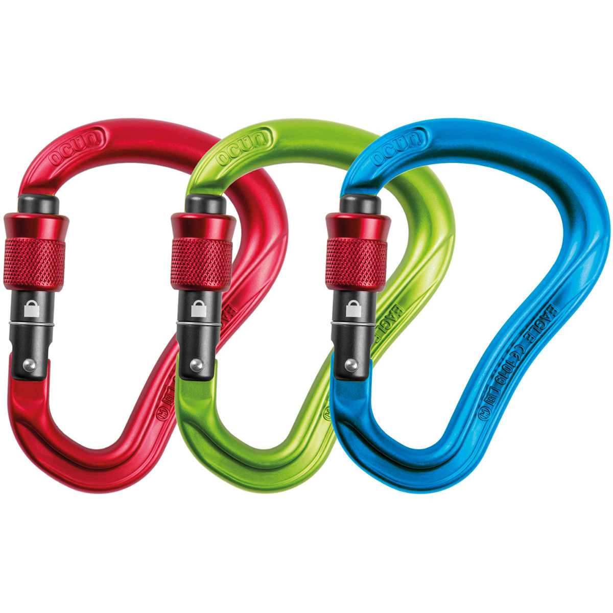 Ocun Eagle HMS Screw Karabiner 3er Pack