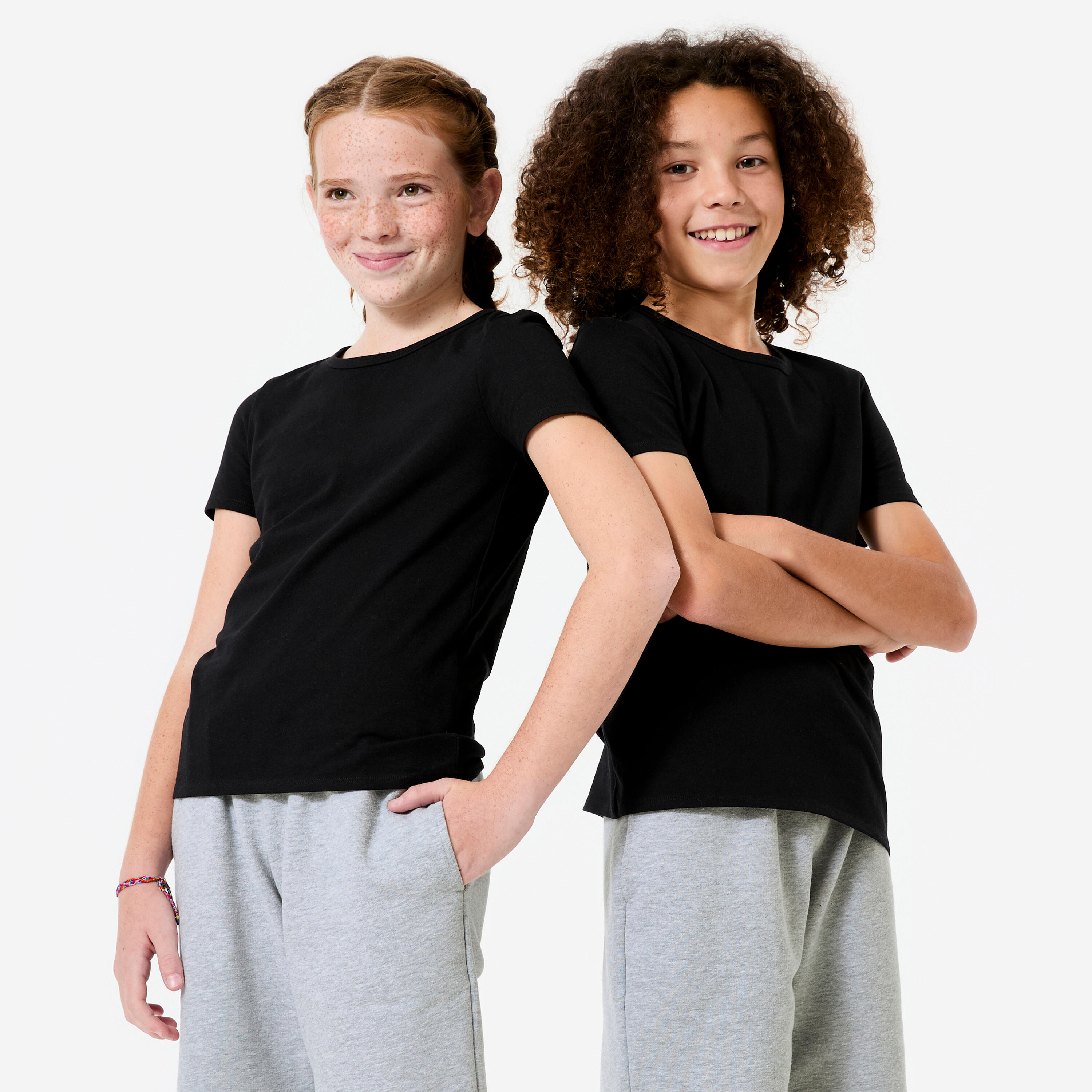 T-Shirt Kinder Basic - schwarz