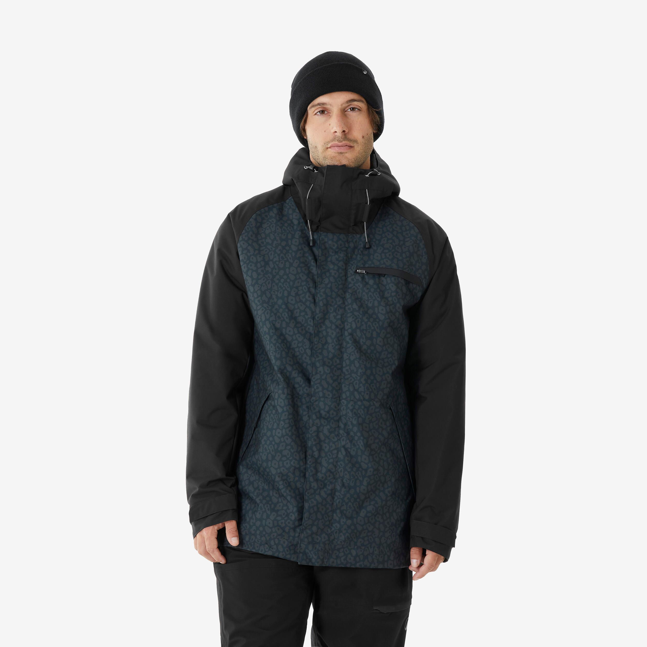 Snowboardjacke Herren strapazierfähig luftdicht - SNB 100 schwarz