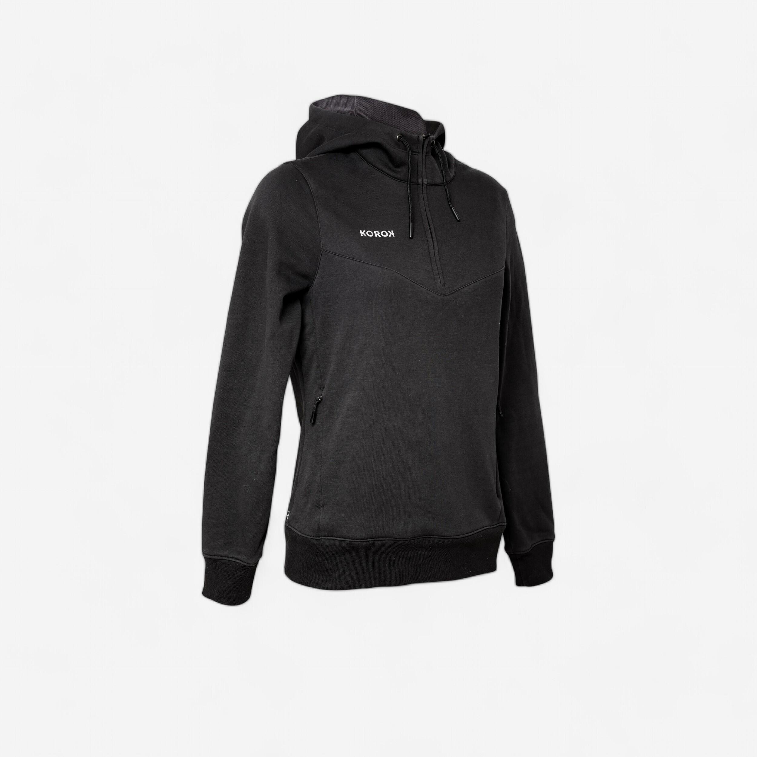Damen Feldhockey Hoodie - FH500 schwarz