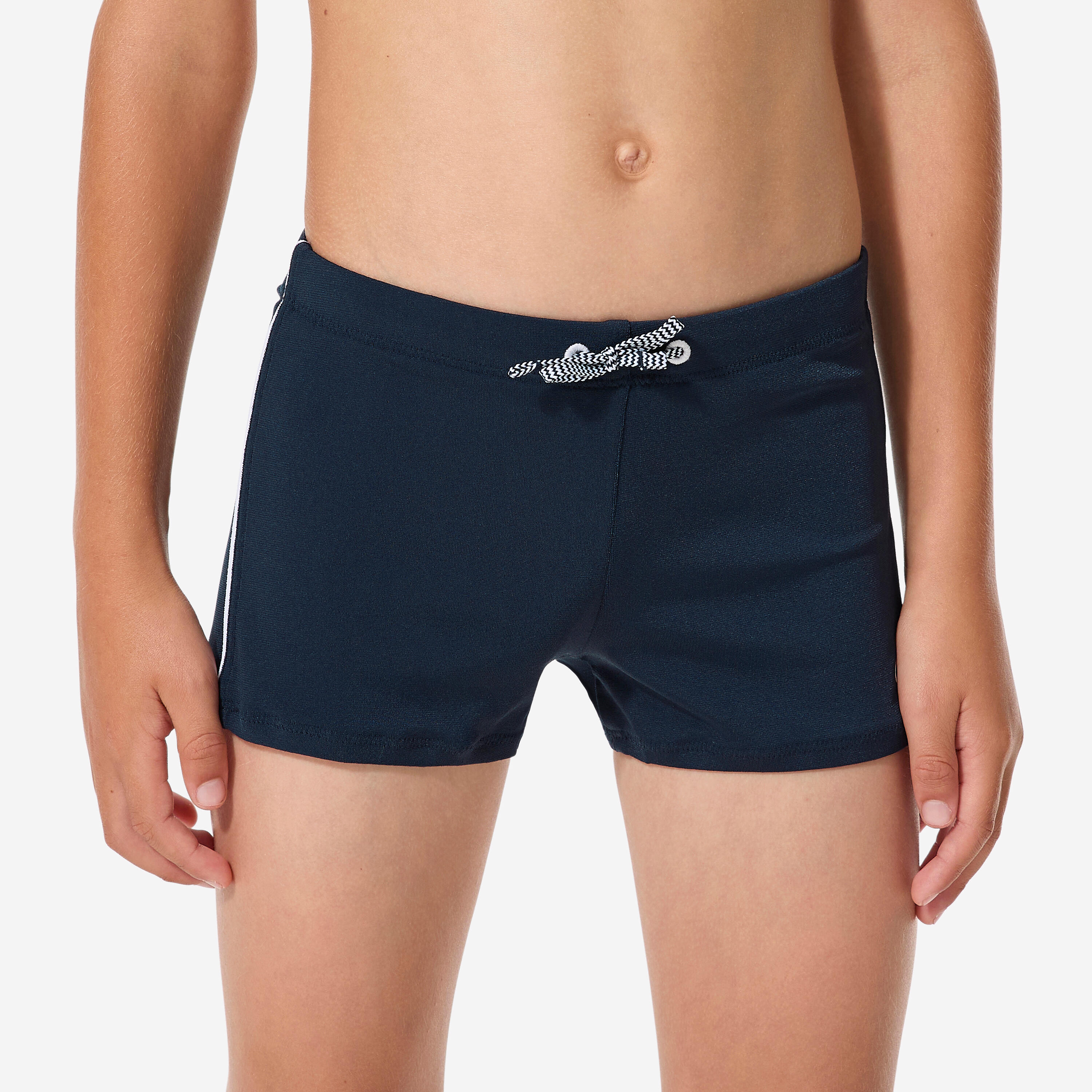 Badehose Boxer Jungen - 100 Plus marineblau