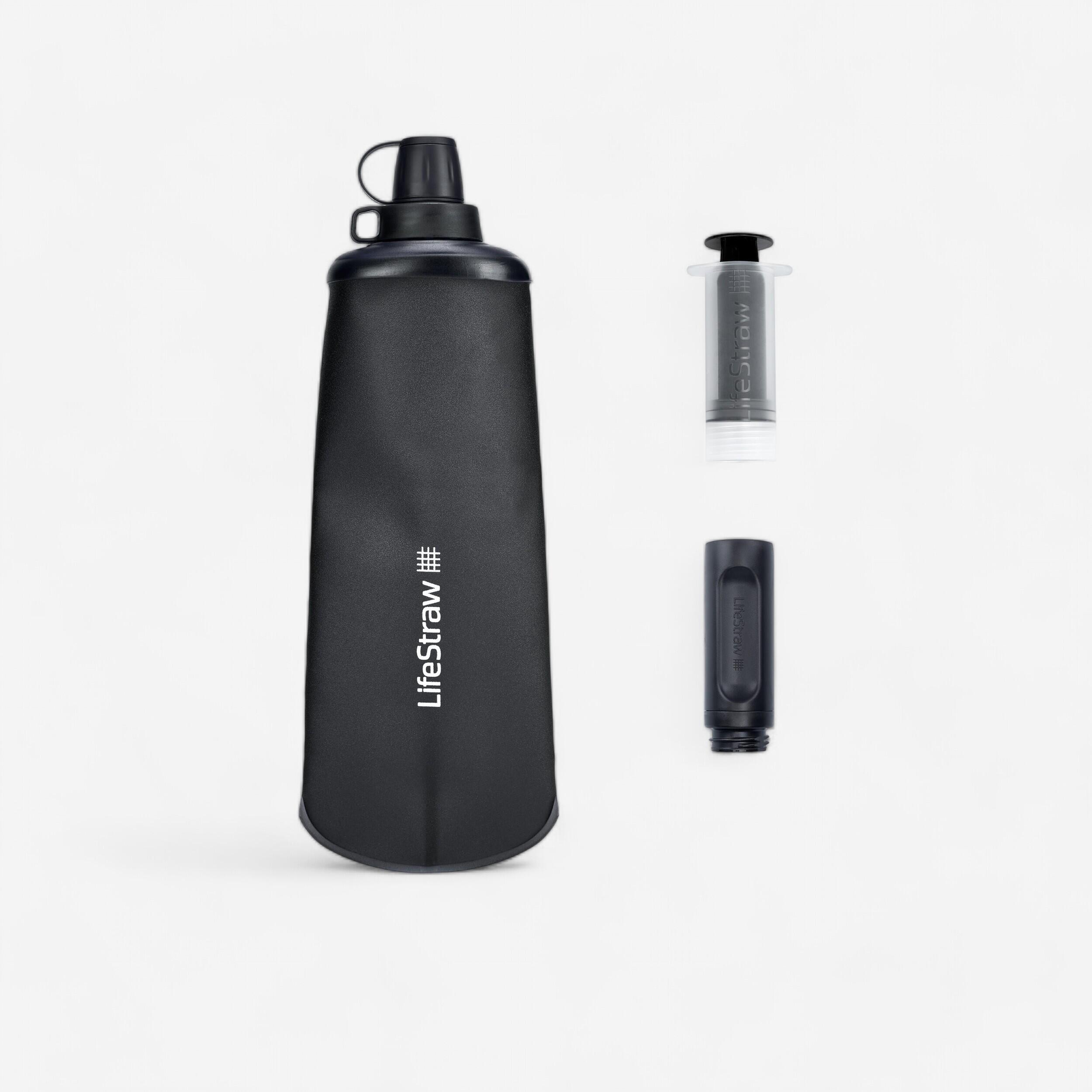 Trinkflasche weich mit Filter Trekking -  LifeStraw 1 l
