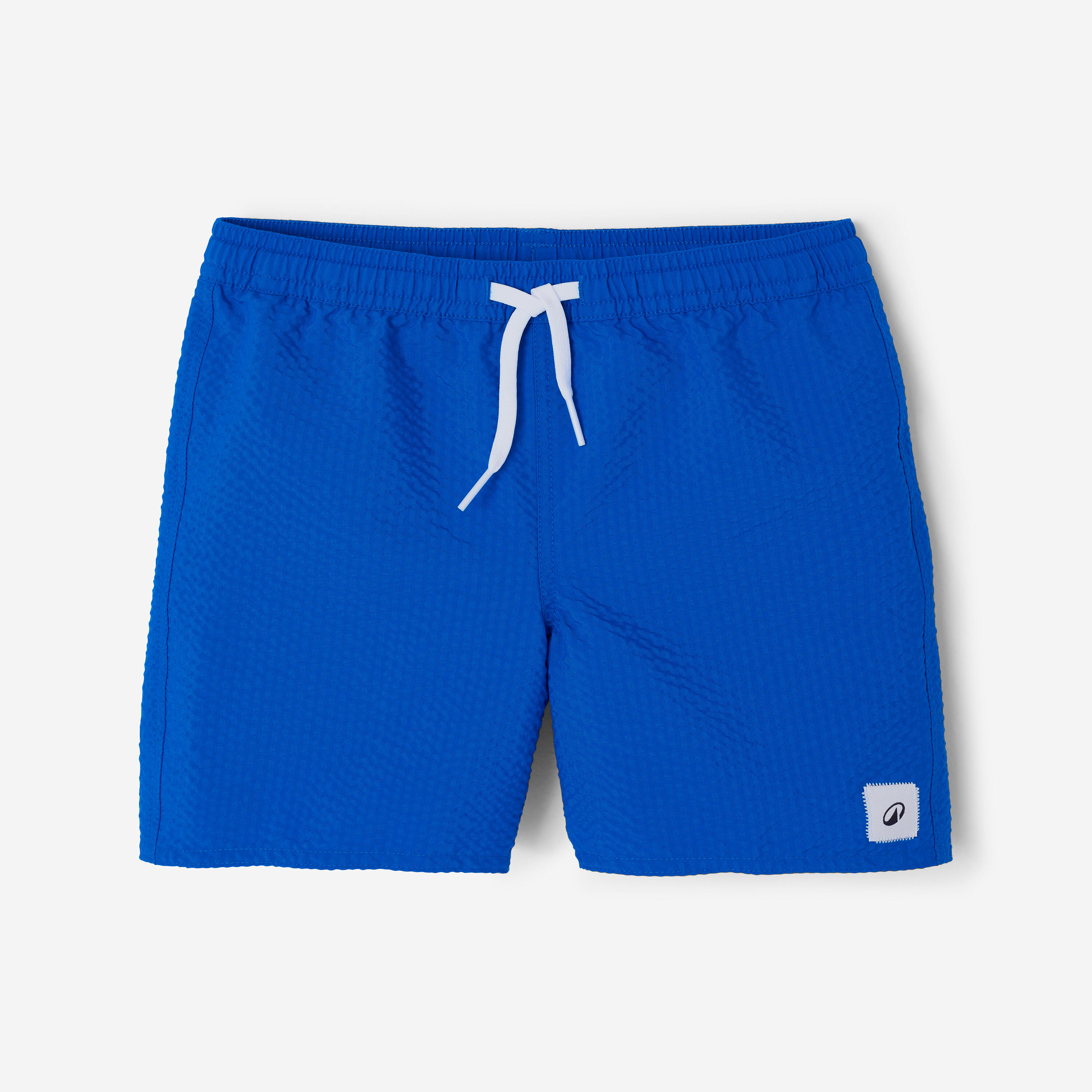 Boardshorts Kinder 100 Strukturstoff blau