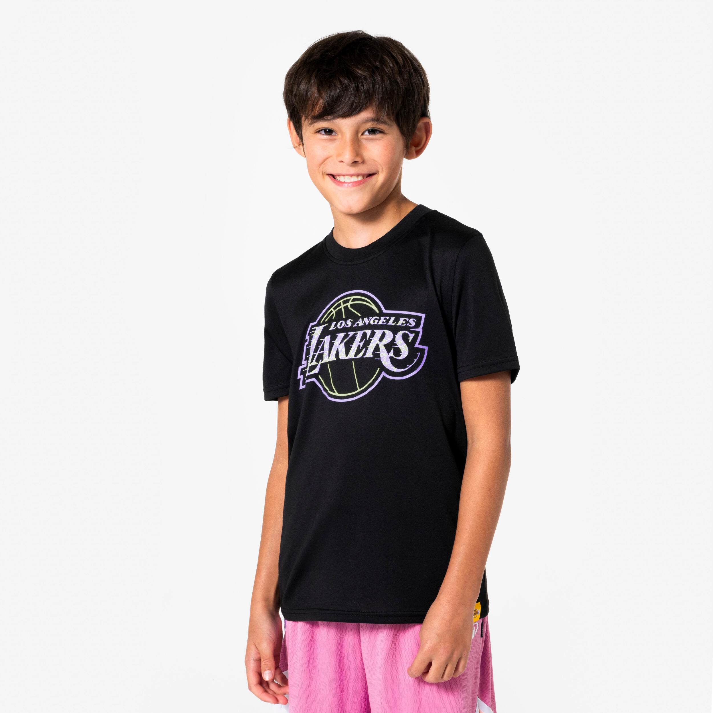 Kinder Basketball T-Shirt NBA Los Angeles Lakers - TS900 schwarz