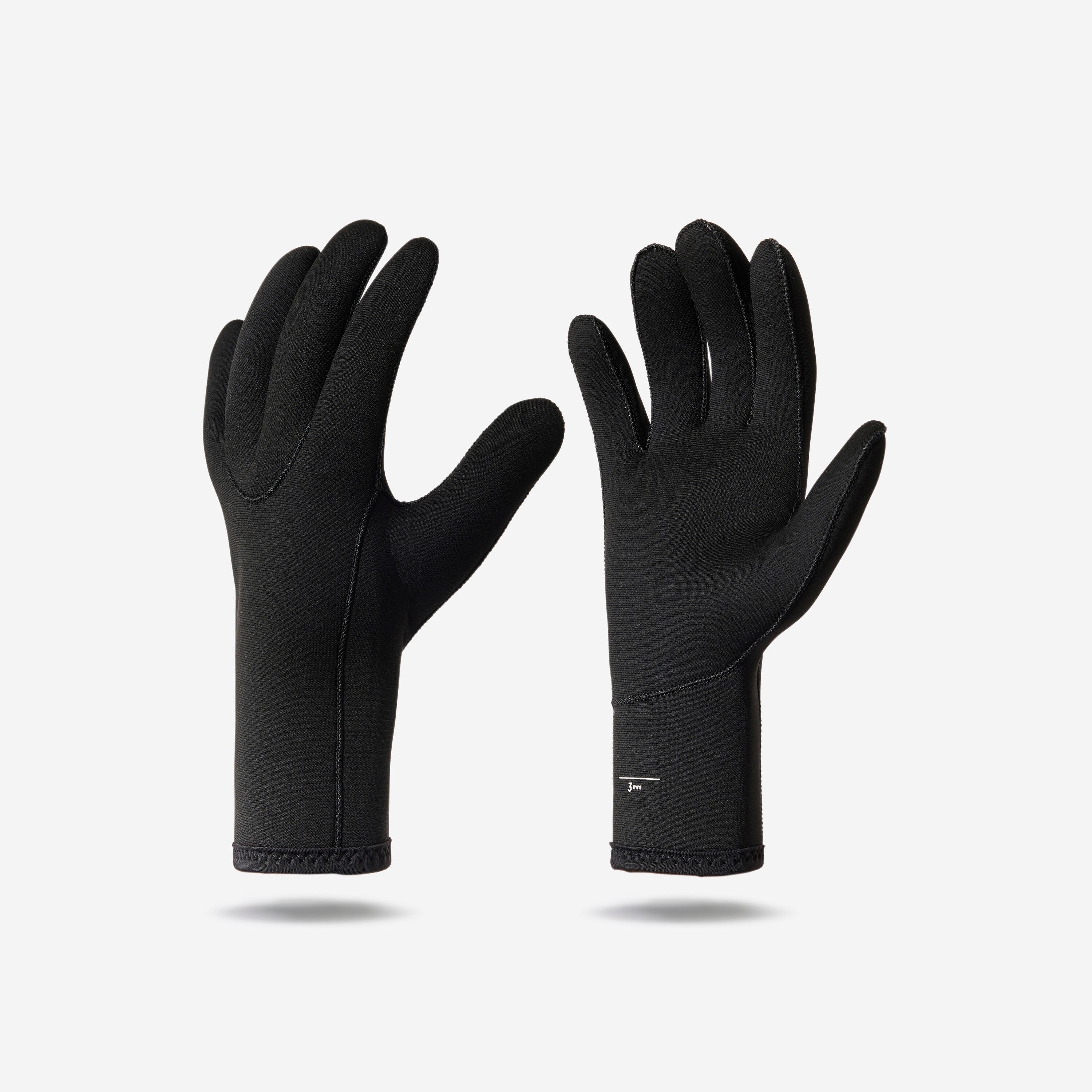 Neoprenhandschuhe Tauchen Basic 3 mm schwarz