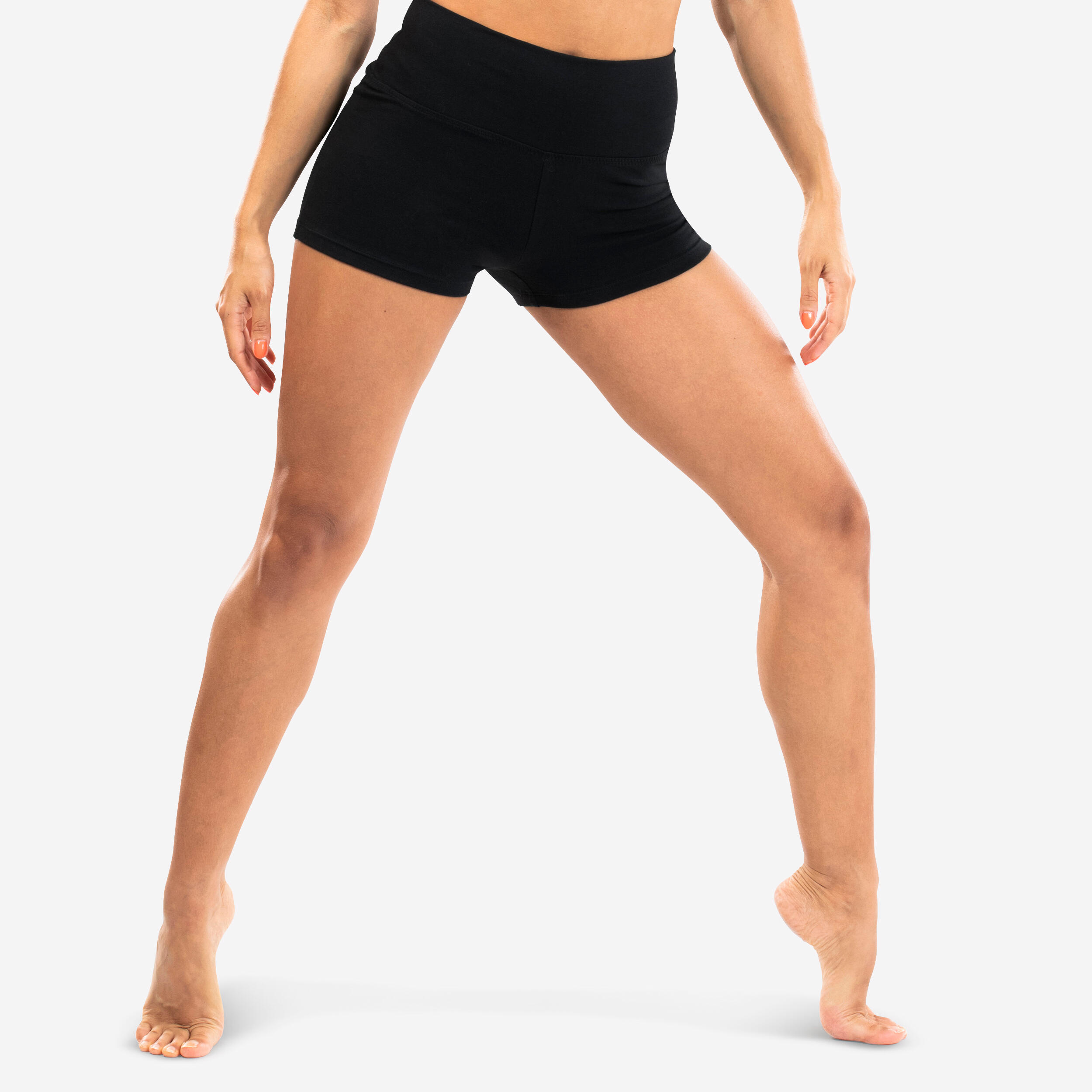 Tanzshorts Modern Dance eng anliegend Damen schwarz