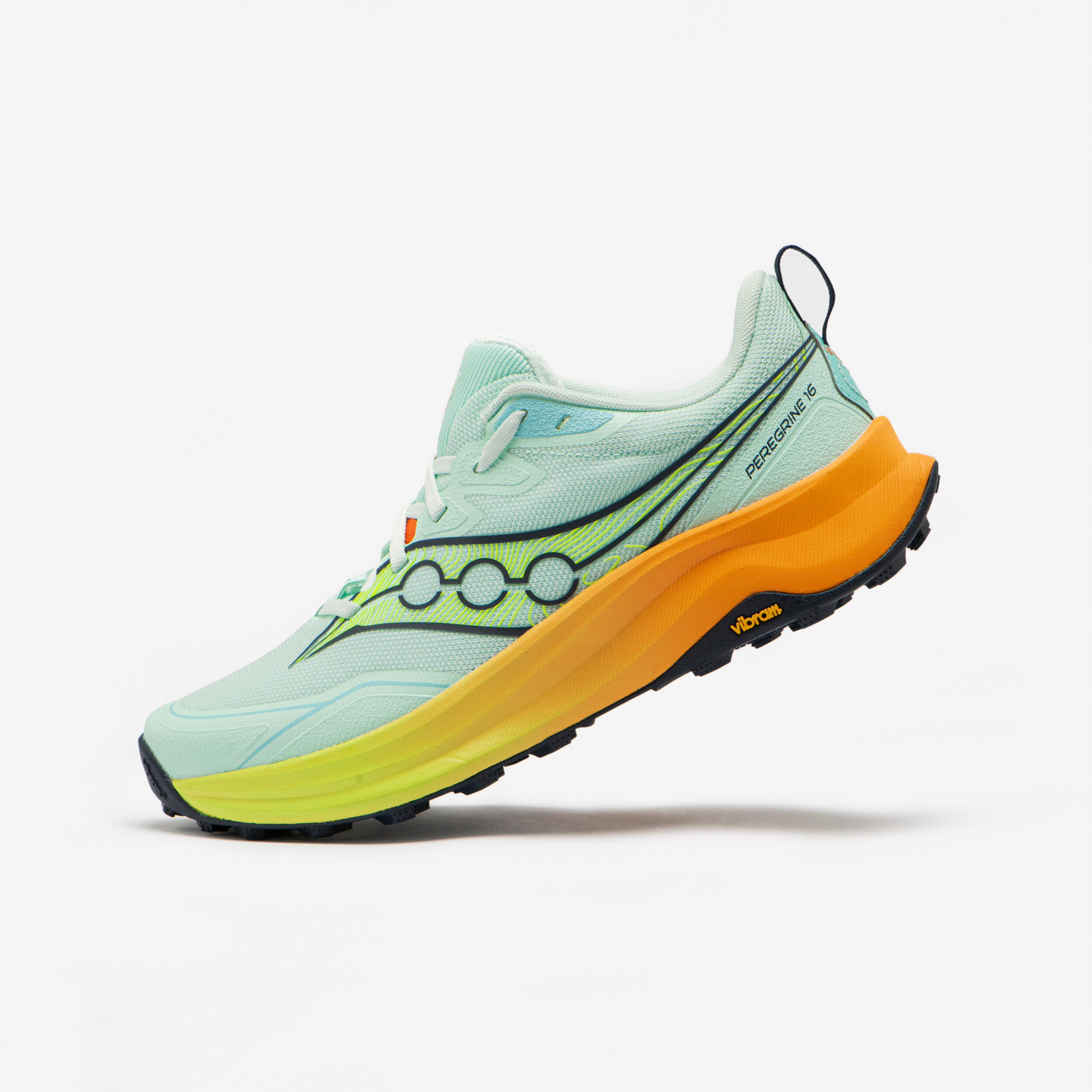Laufschuhe Damen Saucony - Peregrine 16 blau/gelb