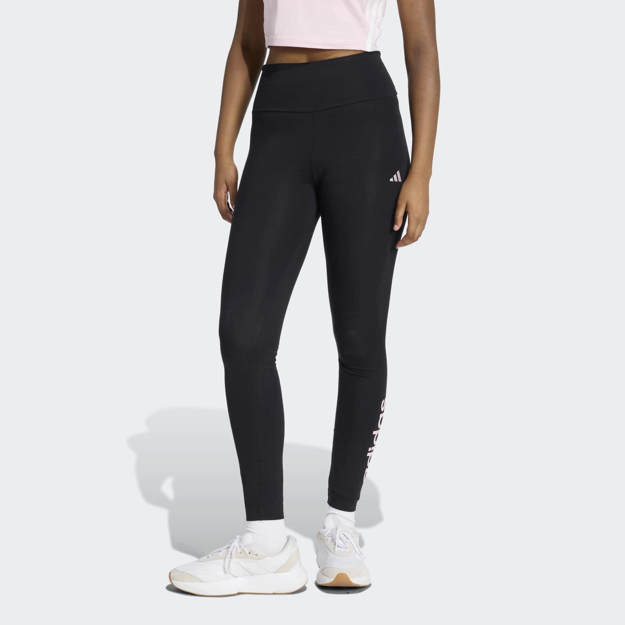 ADIDAS Leggings Damen Baumwolle - schwarz