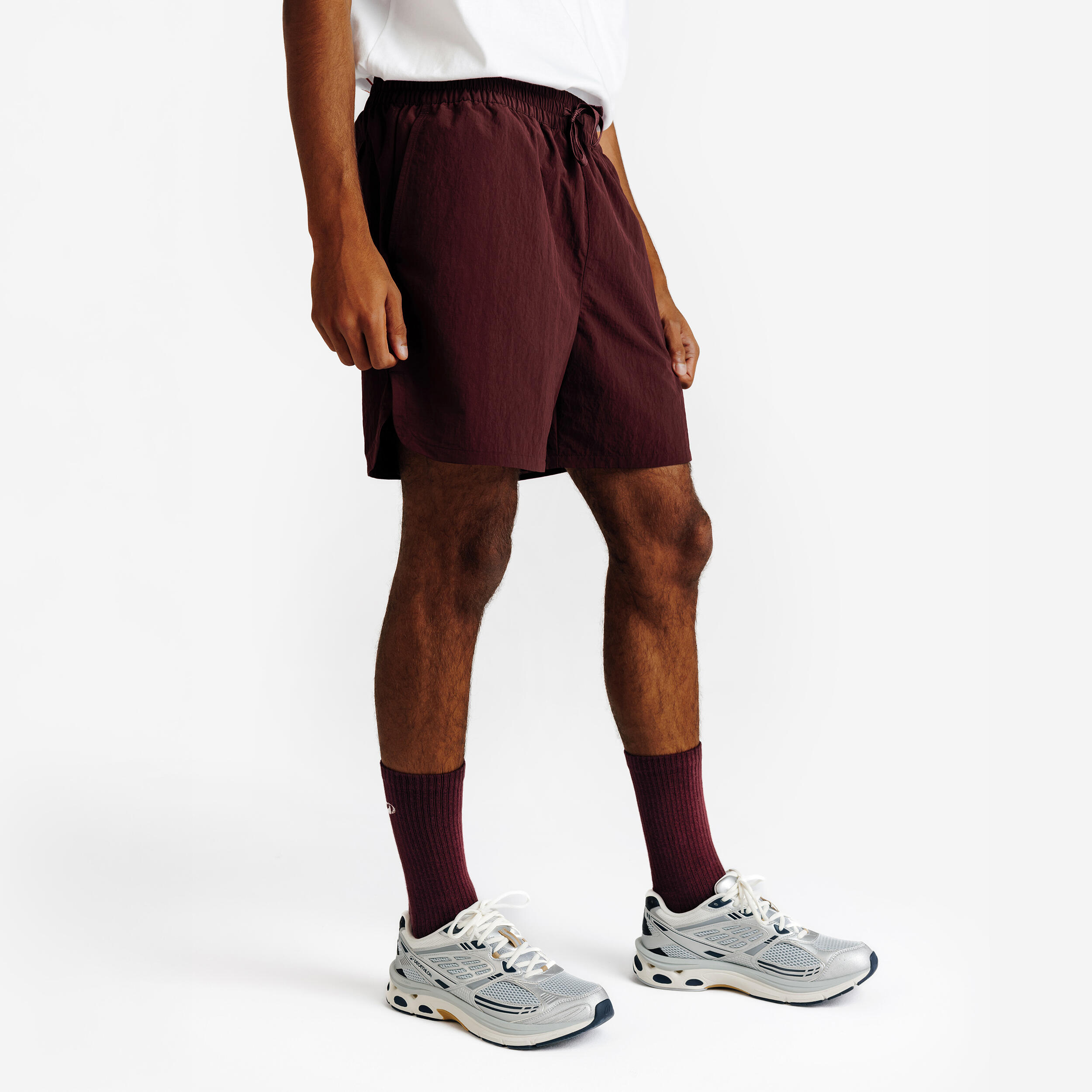 Shorts Herren Webstoff - Elementals bordeaux