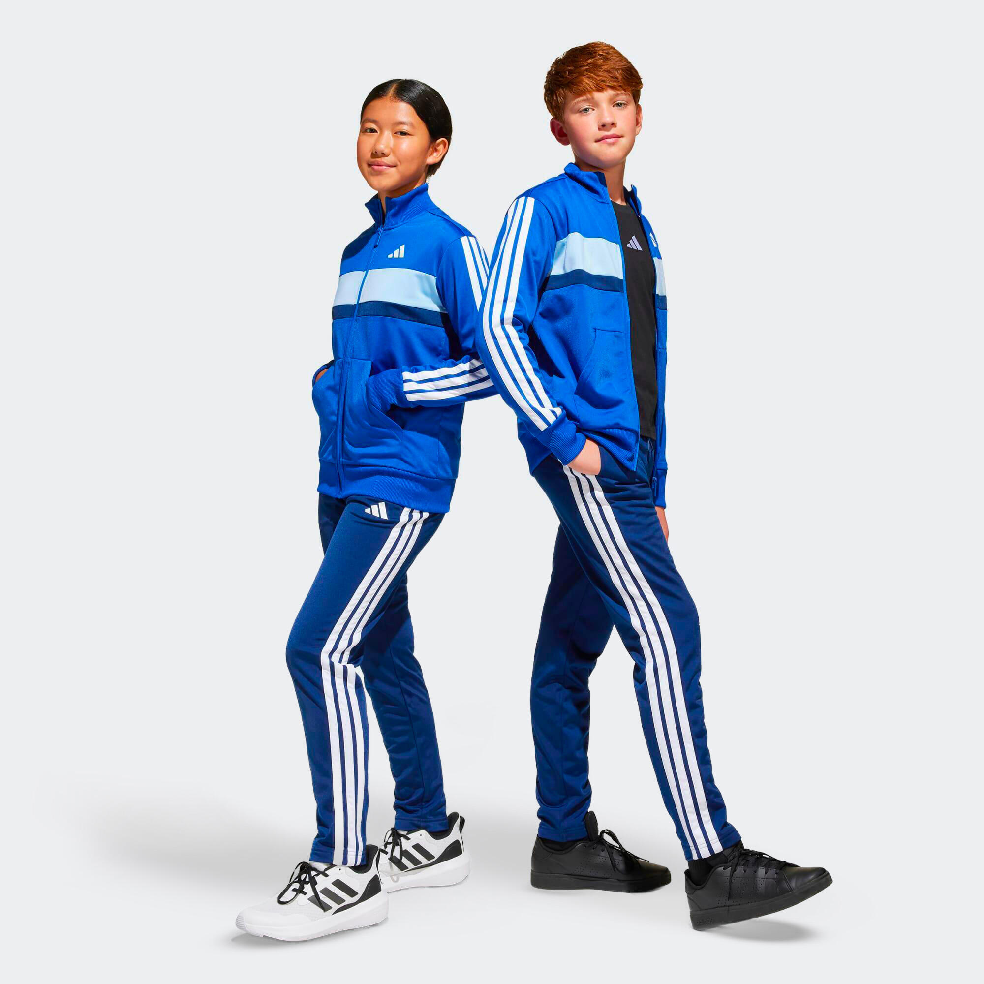 Trainingsanzug Kinder - Tiberio blau/weiß